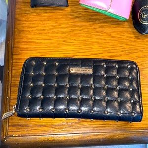 Black leather studded Rebecca Minkoff Wallet